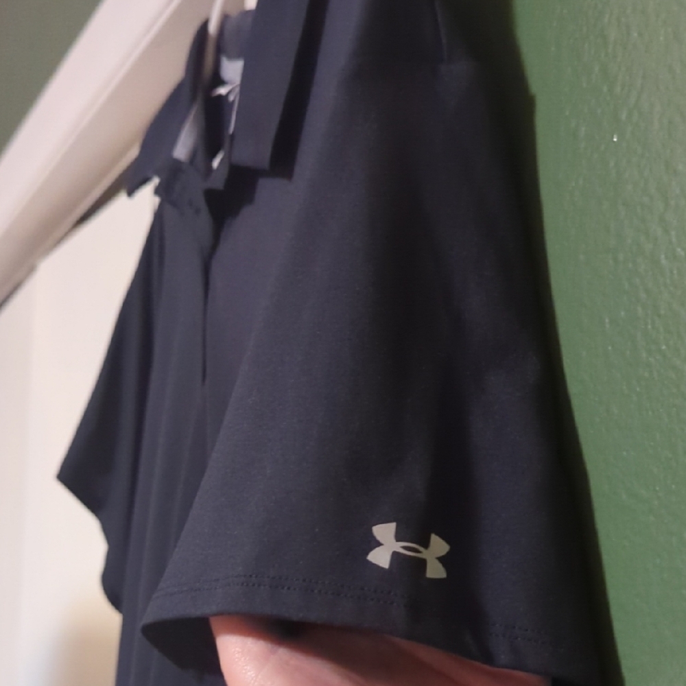 Women's Black Under Armour Golf Polo